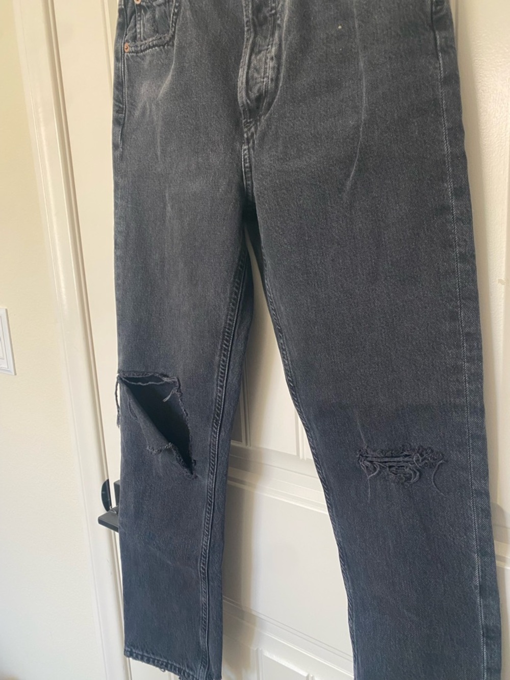 AGOLDE | Riley High Rise Straight Jean in Contraband - Picture 6 of 13